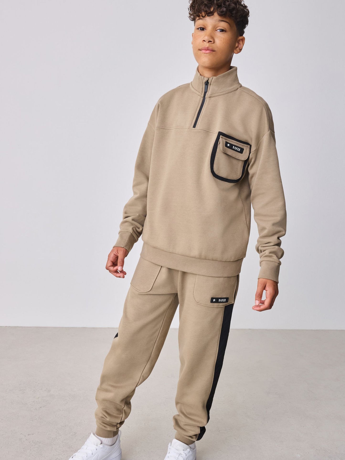 Baker by Ted Baker Funnel Zip Neck Sweatshirt and Joggers Set image 1