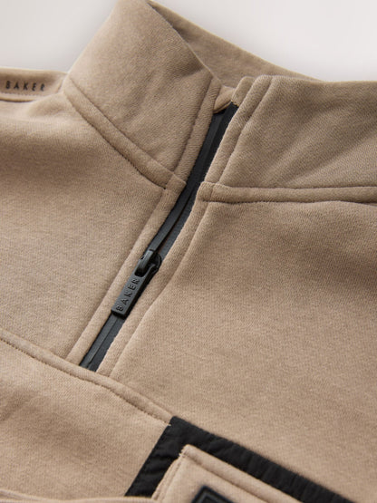 Baker by Ted Baker Funnel Zip Neck Sweatshirt and Joggers Set image 11