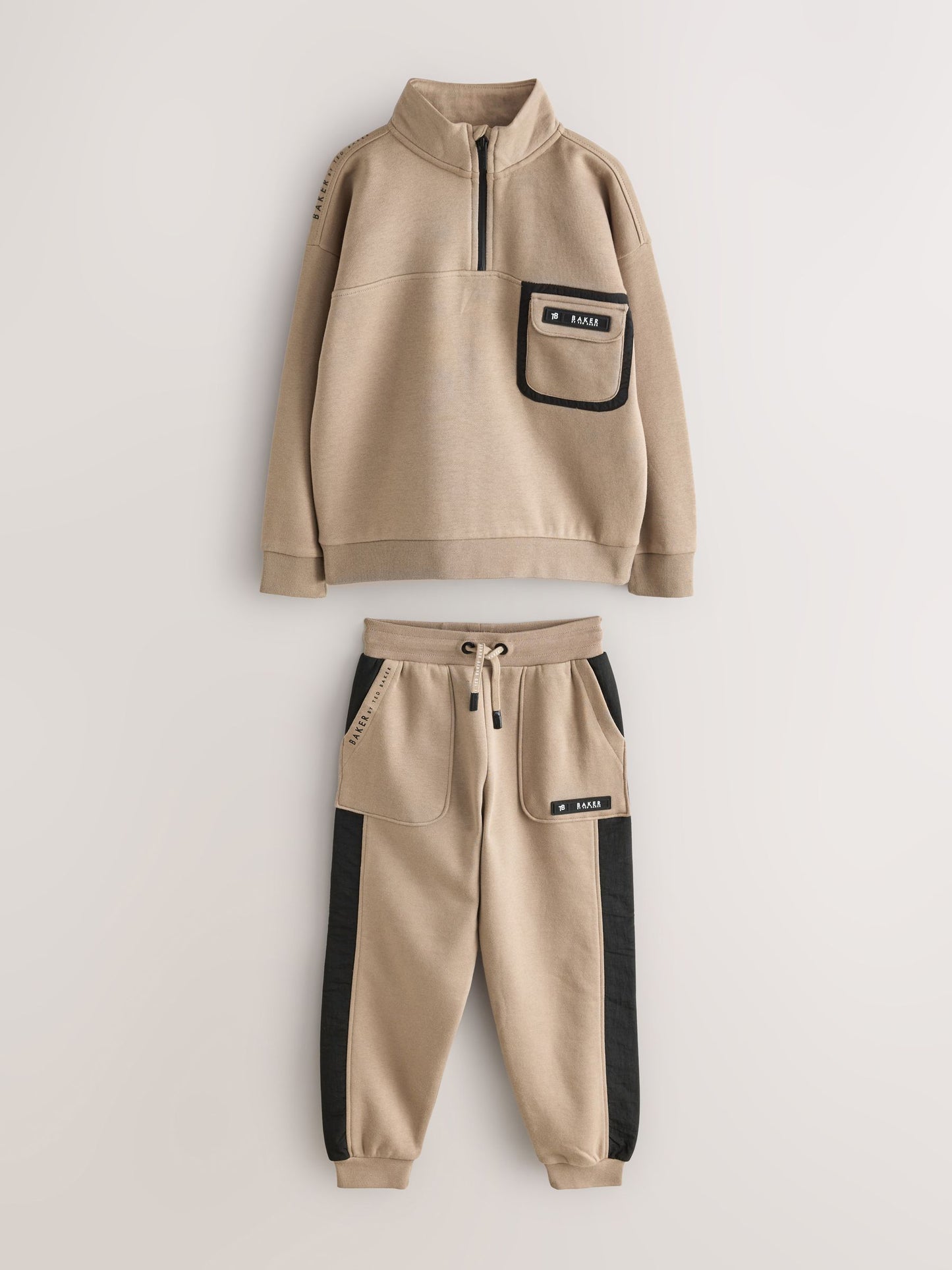 Baker by Ted Baker Funnel Zip Neck Sweatshirt and Joggers Set image 9