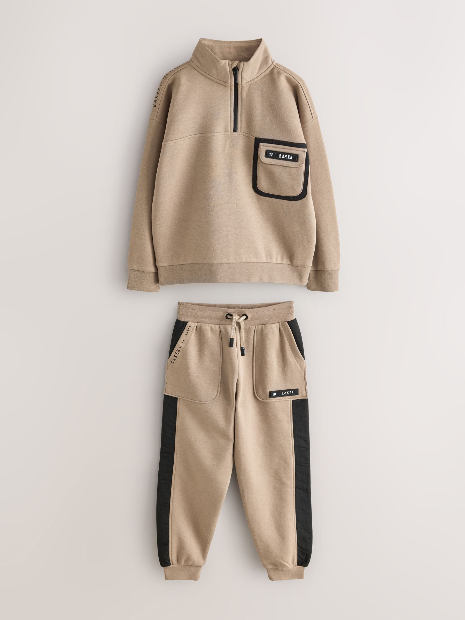 Baker by Ted Baker Funnel Zip Neck Sweatshirt and Joggers Set image 9