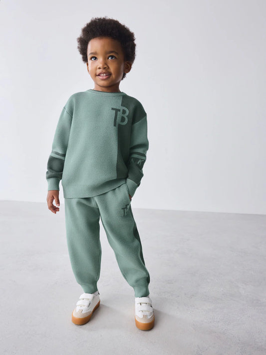 Baker by Ted Baker Colourblock Knitted Sweatshirt and Joggers
