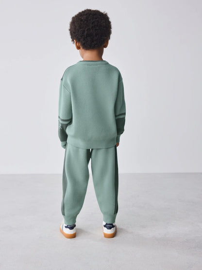 Baker by Ted Baker Colourblock Knitted Sweatshirt and Joggers