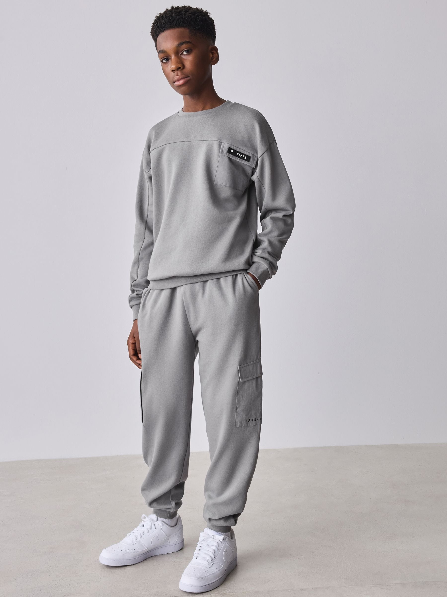 Baker by Ted Baker Grey Sweatshirt and Joggers Set image 1