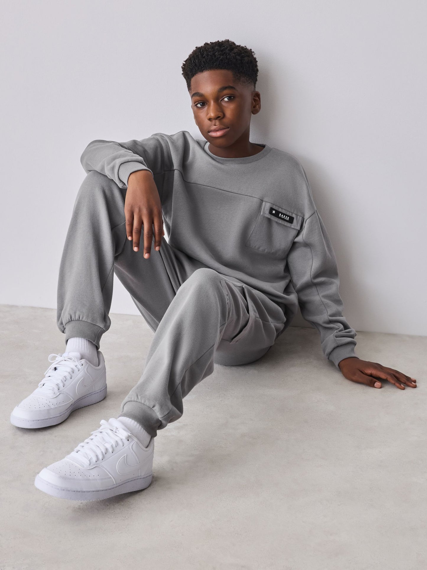 Baker by Ted Baker Grey Sweatshirt and Joggers Set image 3
