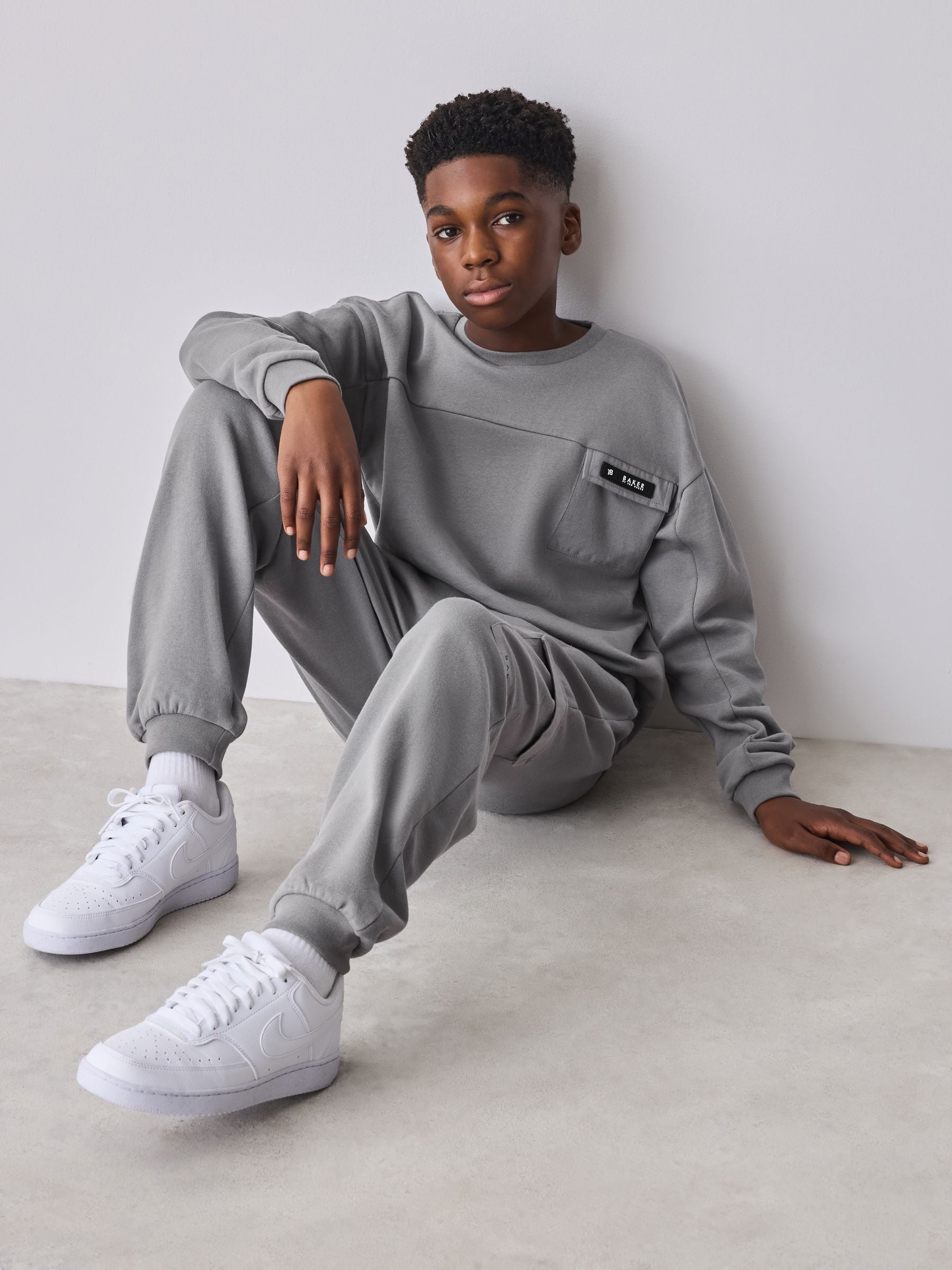 Baker by Ted Baker Grey Sweatshirt and Joggers Set image 3