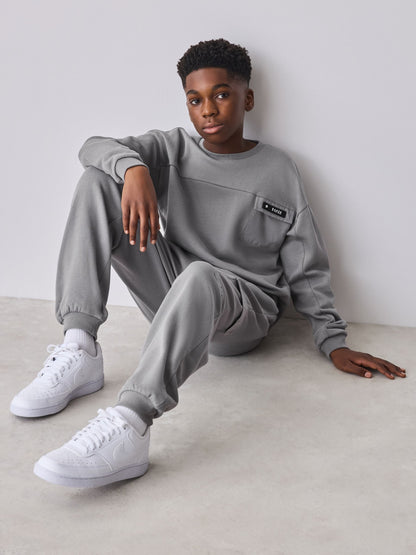 Baker by Ted Baker Grey Sweatshirt and Joggers Set image 3