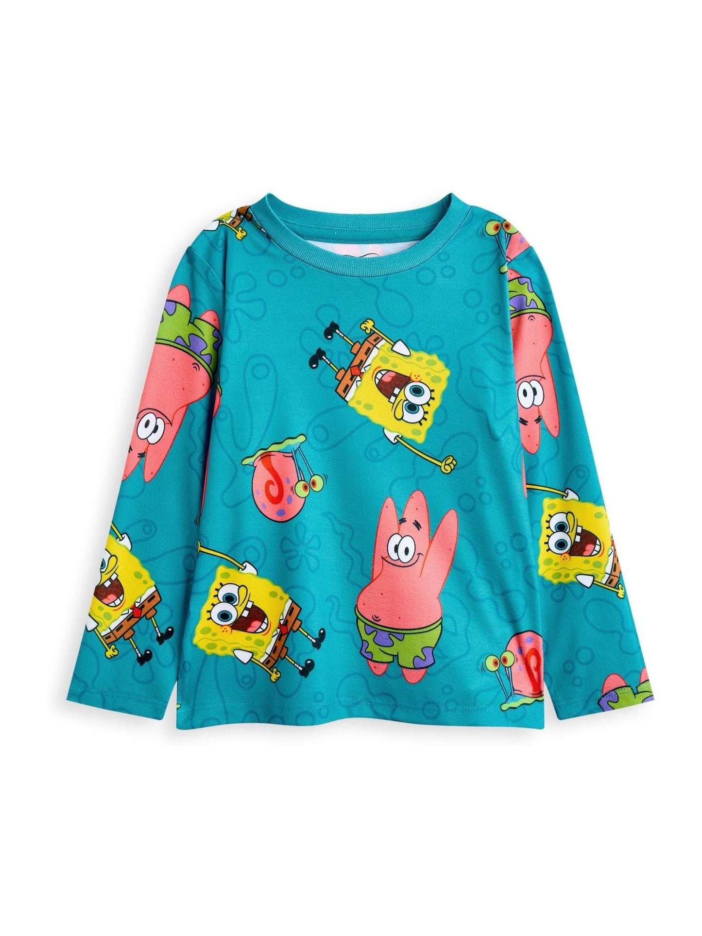 Dsiney Kidz - Vanilla Underground Yellow Kids Spongebob Pyjamas 2 Pack image 2