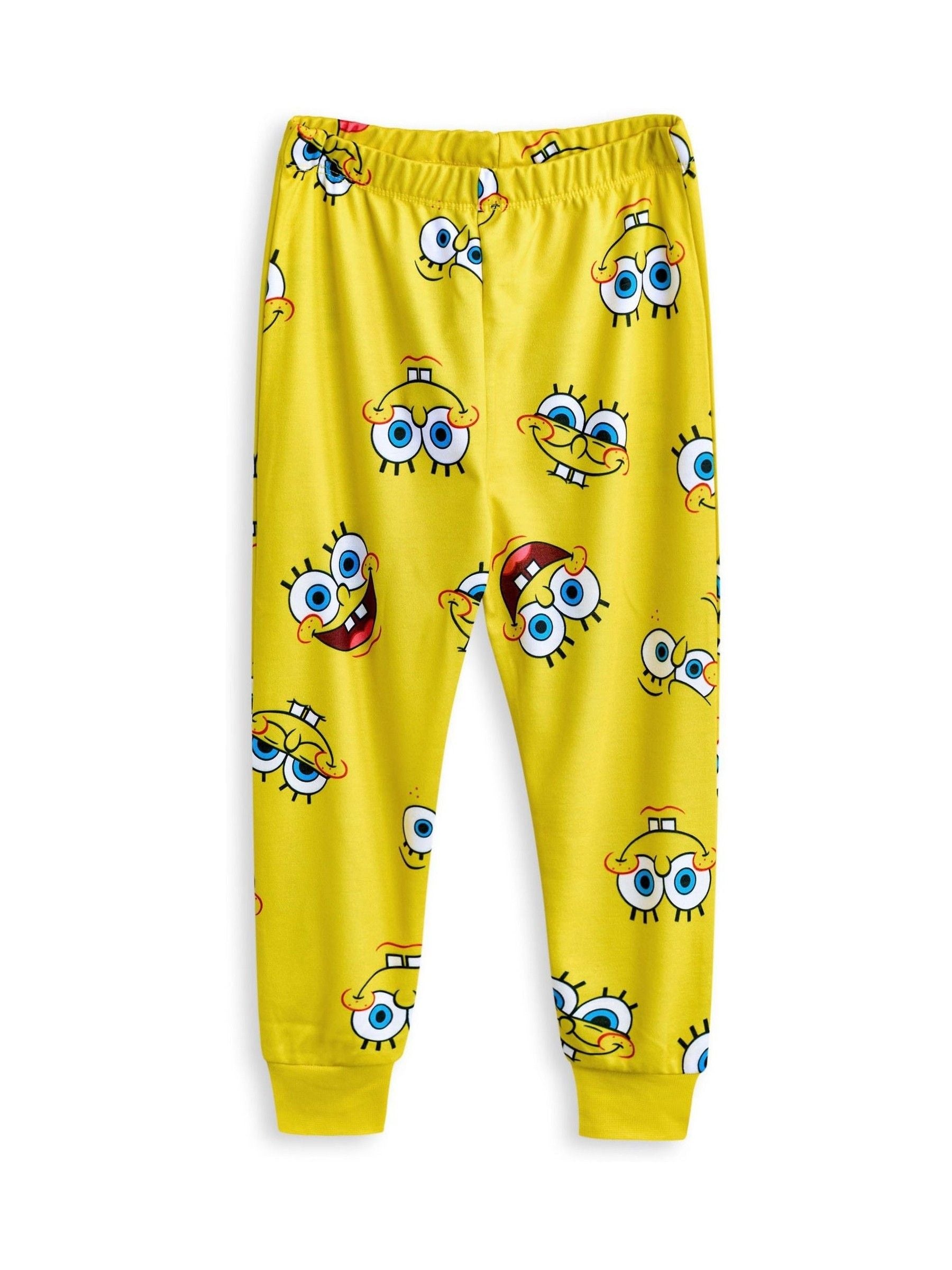 Dsiney Kidz - Vanilla Underground Yellow Kids Spongebob Pyjamas 2 Pack image 5