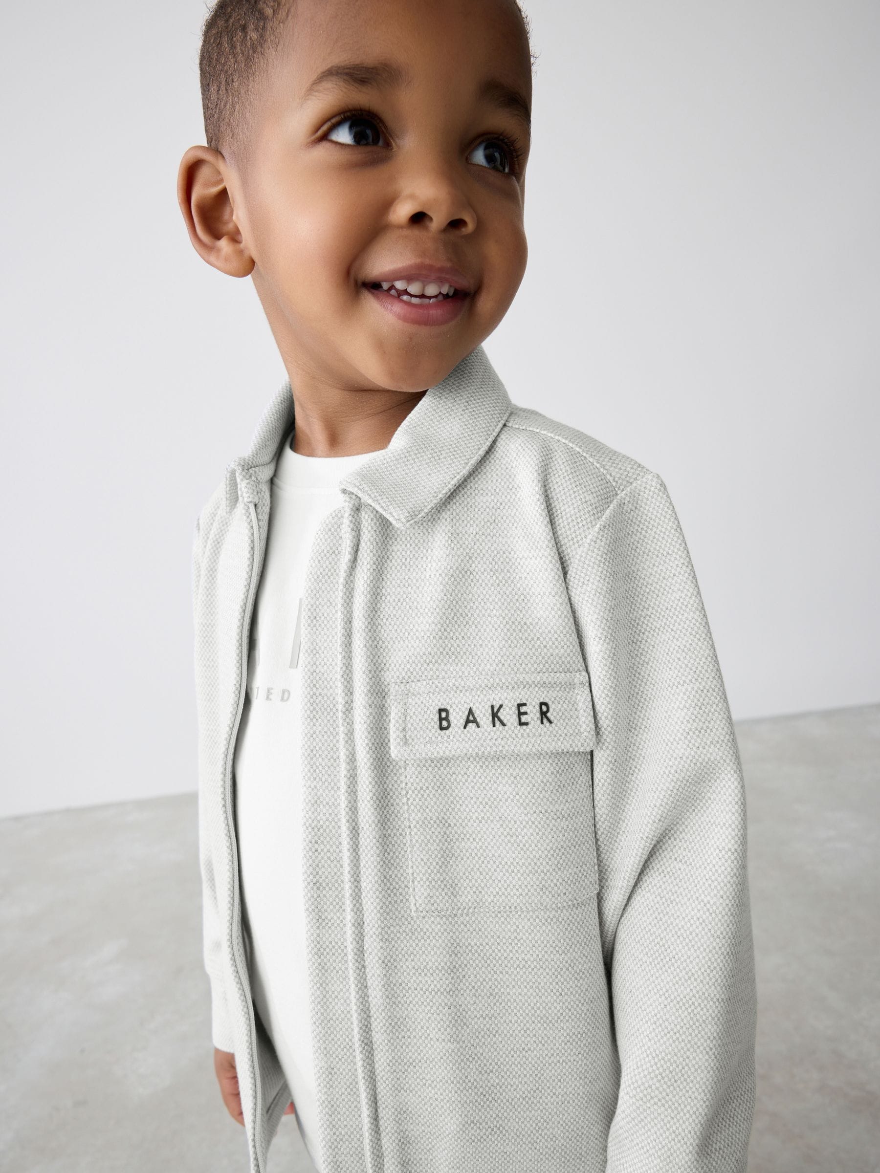 Baker by Ted Baker 3 Piece Textured Jacket T-Shirt and Trousers Set image 10