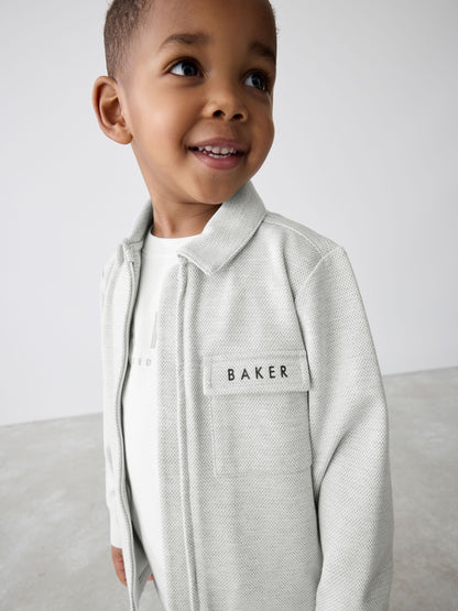 Baker by Ted Baker 3 Piece Textured Jacket T-Shirt and Trousers Set image 10