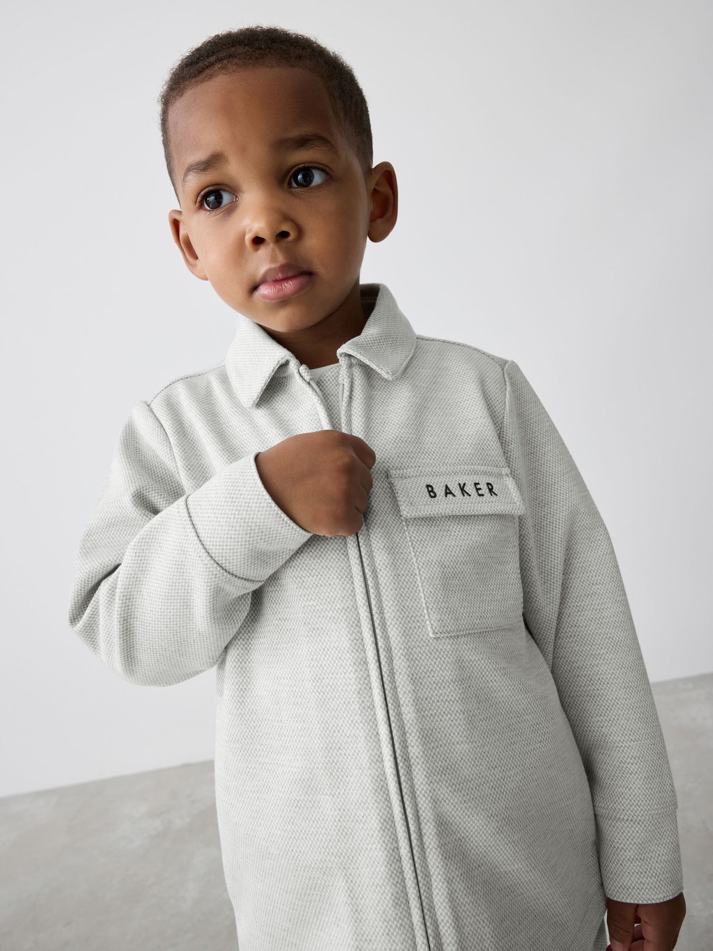 Baker by Ted Baker 3 Piece Textured Jacket T-Shirt and Trousers Set image 4