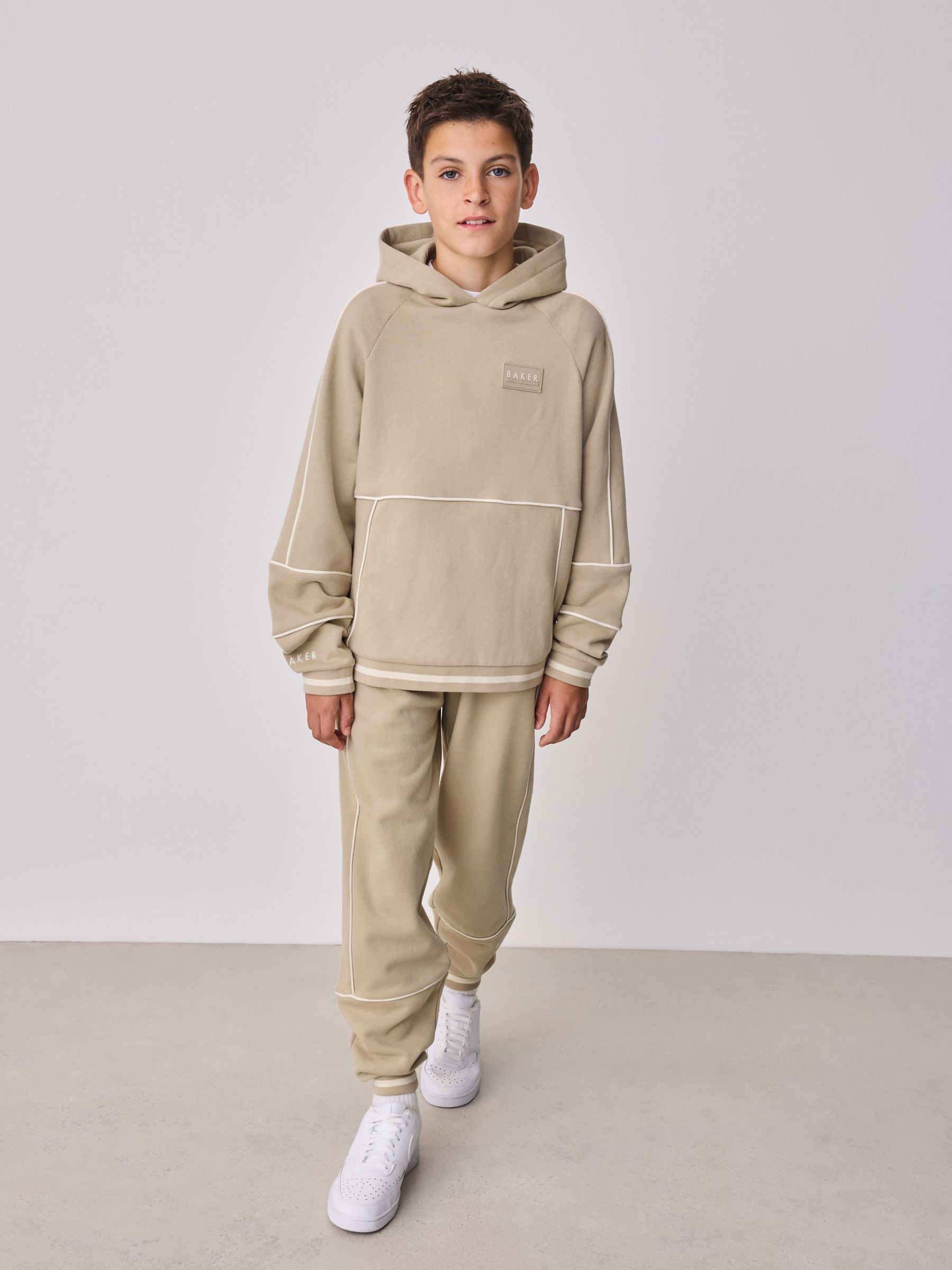 Baker by Ted Baker Oversized Piped Hoodie and Joggers Set image 2