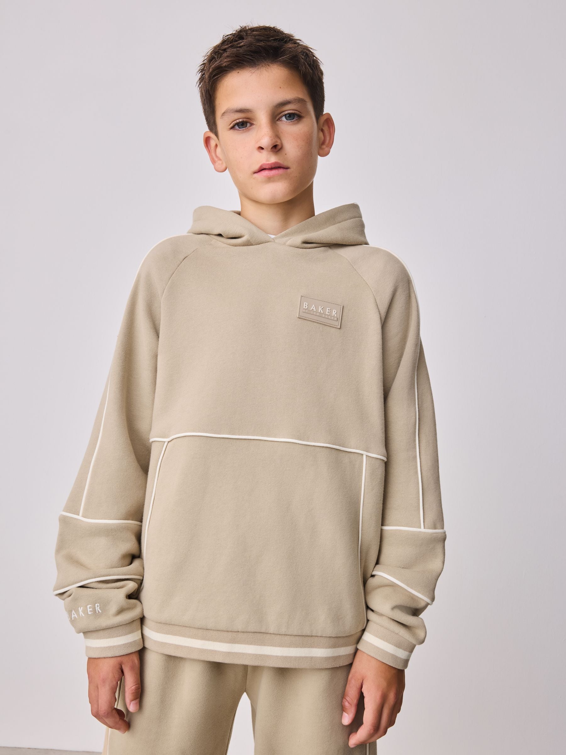 Baker by Ted Baker Oversized Piped Hoodie and Joggers Set image 5