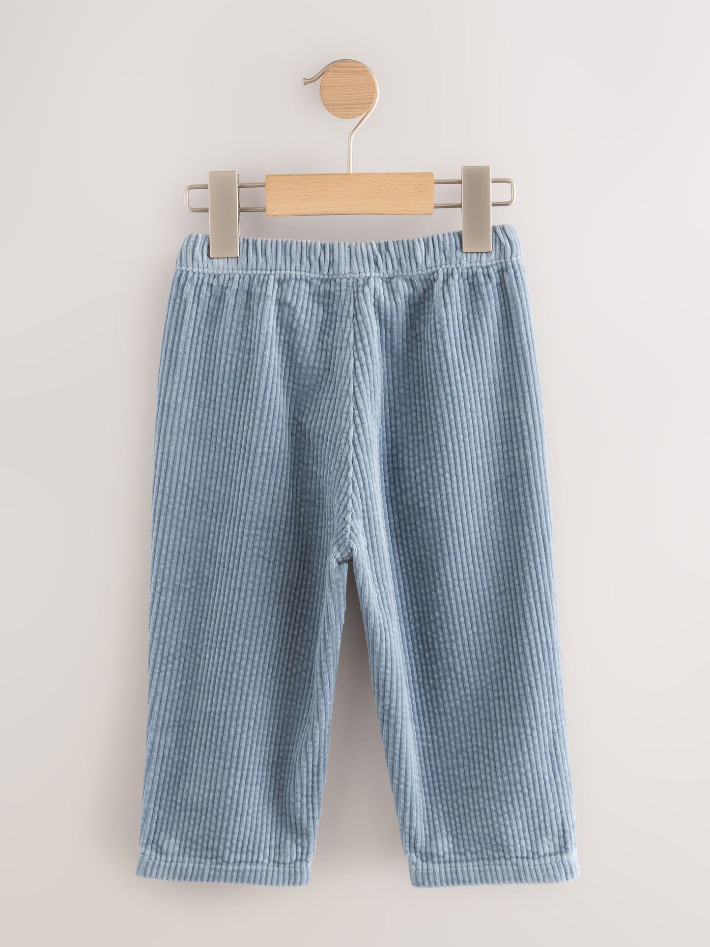Light Blue Textured Corduroy Pull On Trousers (3mths-7yrs) image 6