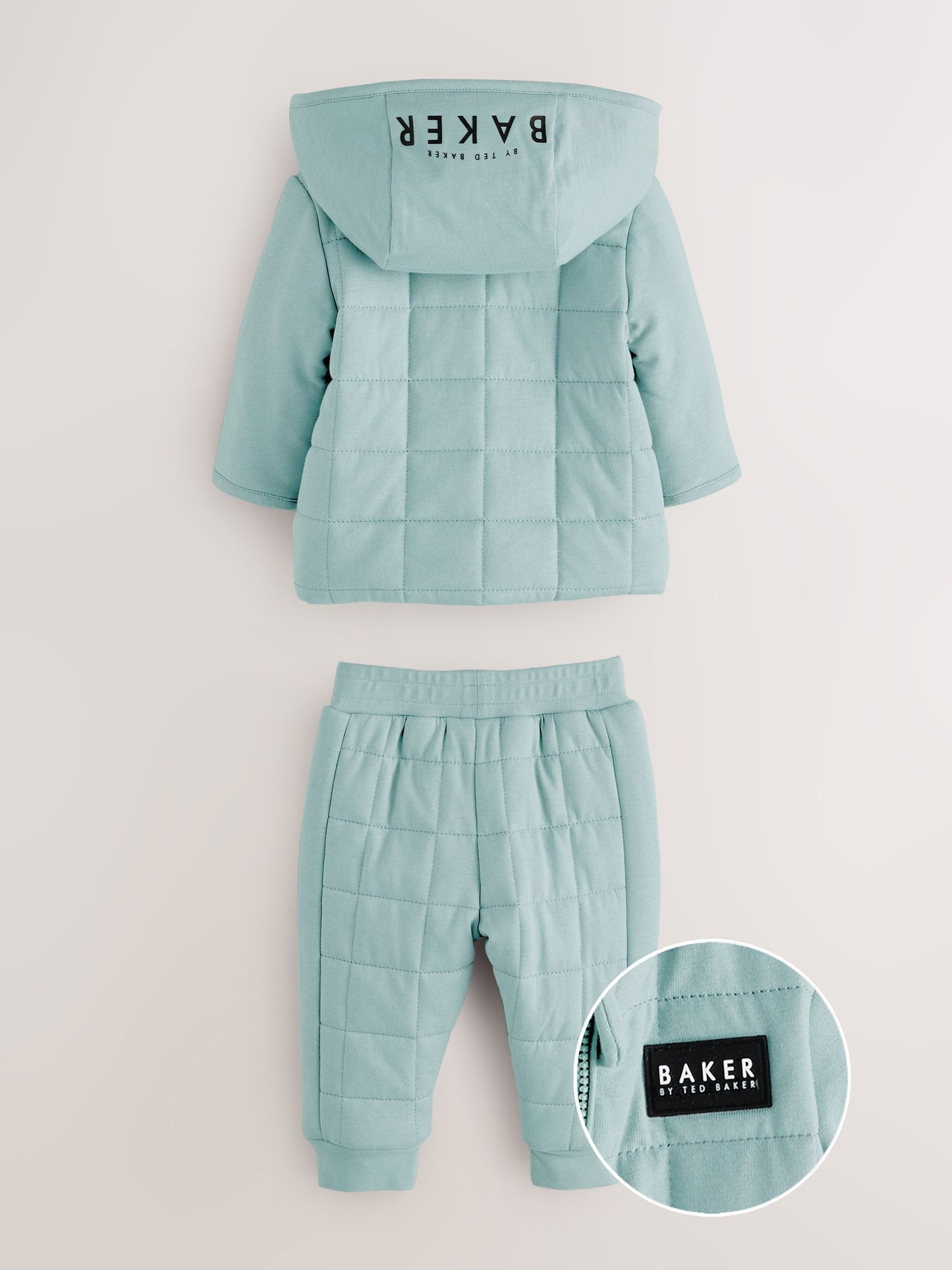 Baker by Ted Baker Quilted Jacket T-Shirt and Trousers 3 Piece Set image 2