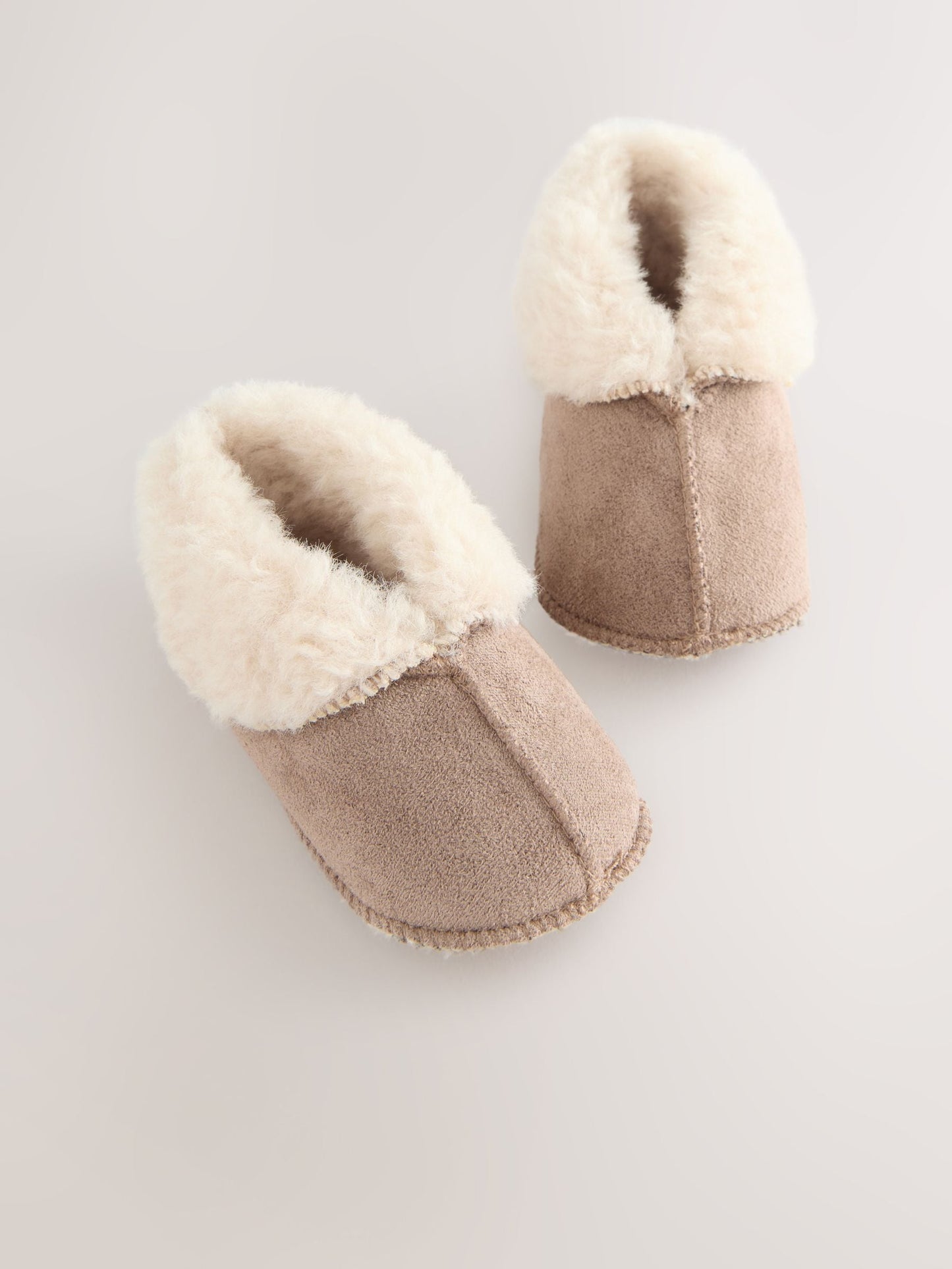 Neutral Brown Baby Warm Lined Boots (0-2mths)
