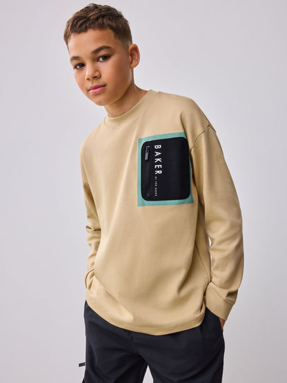 Baker by Ted Baker Long Sleeve Heavyweight T-Shirt image 1