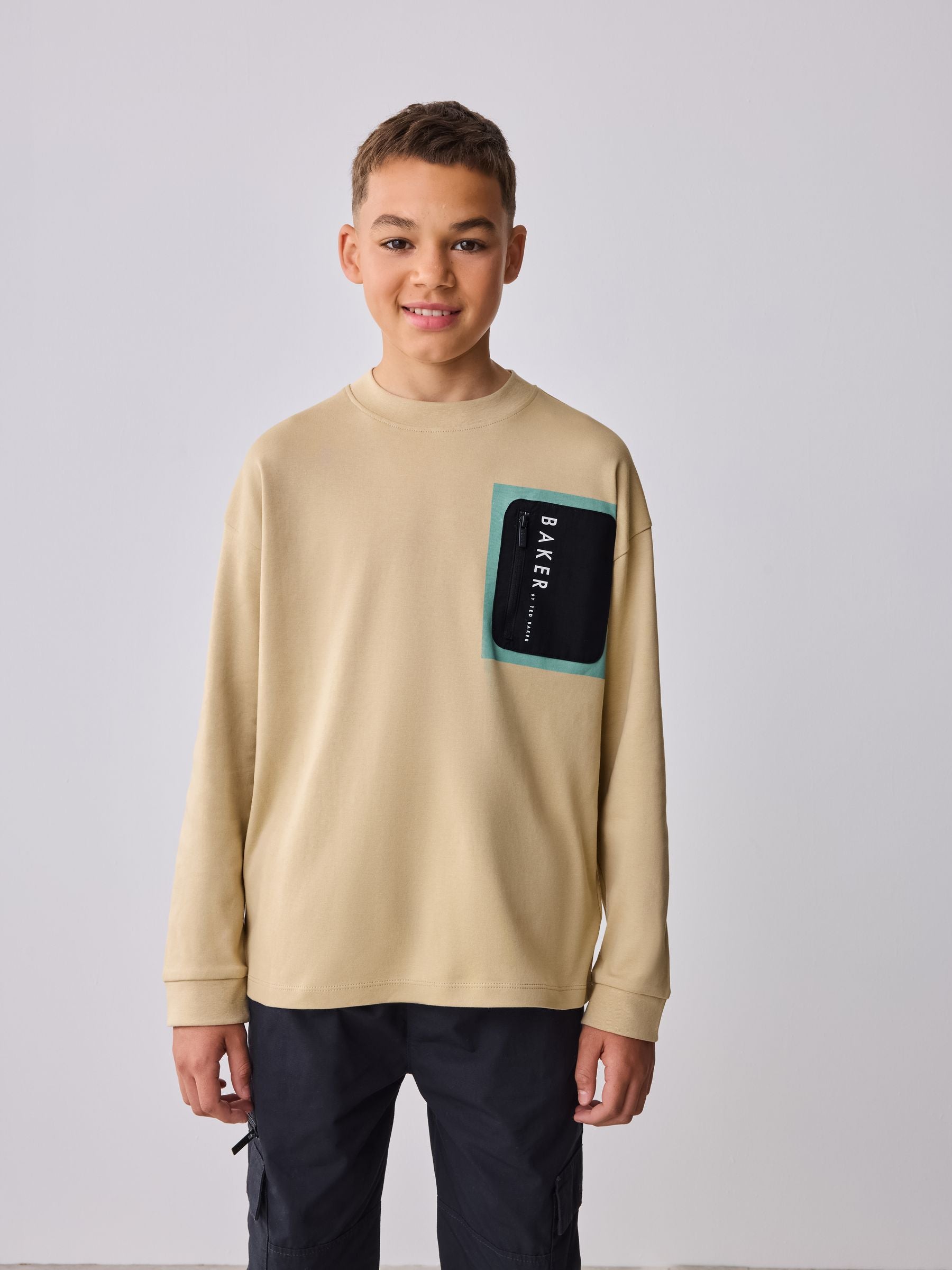 Baker by Ted Baker Long Sleeve Heavyweight T-Shirt image 2