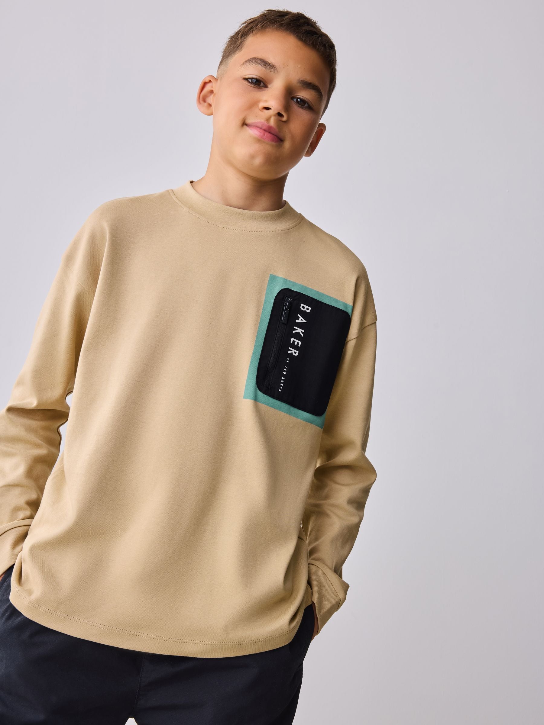 Baker by Ted Baker Long Sleeve Heavyweight T-Shirt image 4