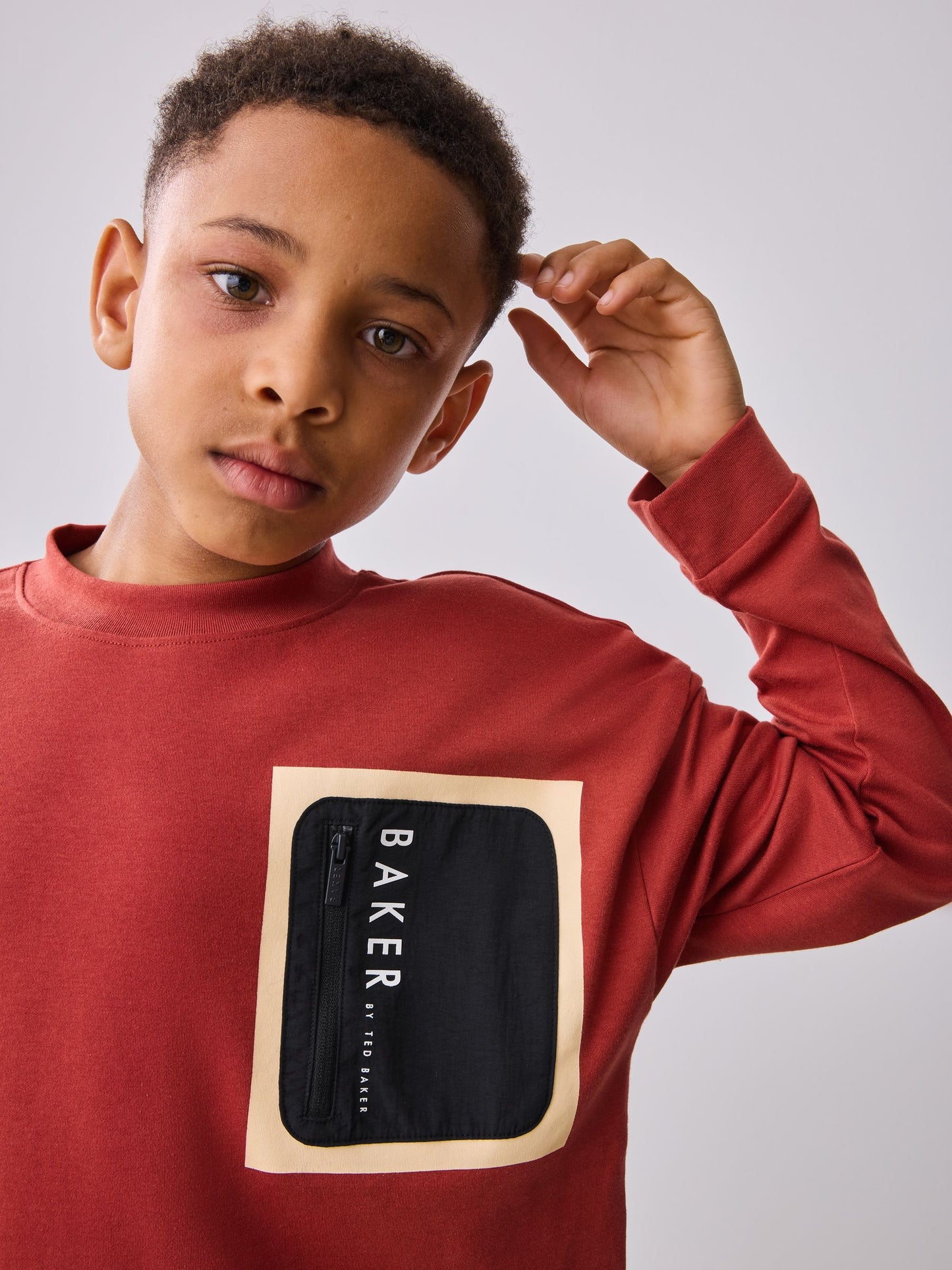 Dsiney Kidz - Baker by Ted Baker Long Sleeve Heavyweight T-Shirt image 2