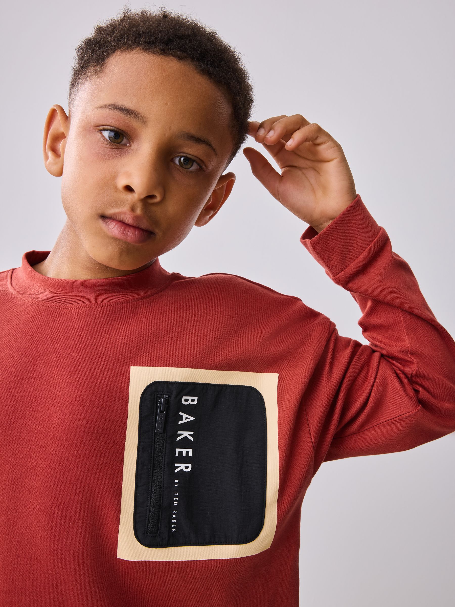 Dsiney Kidz - Baker by Ted Baker Long Sleeve Heavyweight T-Shirt image 2