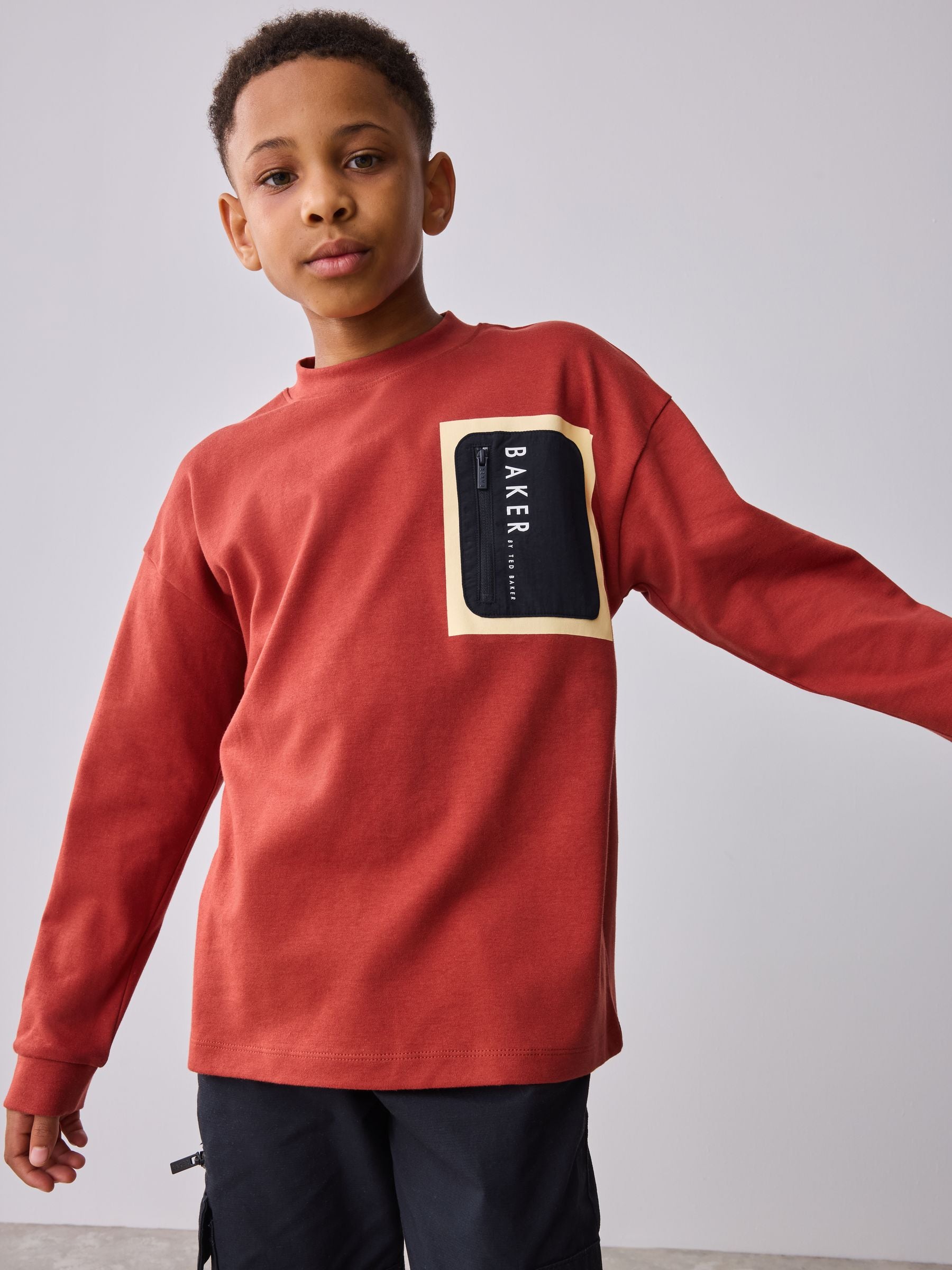 Dsiney Kidz - Baker by Ted Baker Long Sleeve Heavyweight T-Shirt image 4