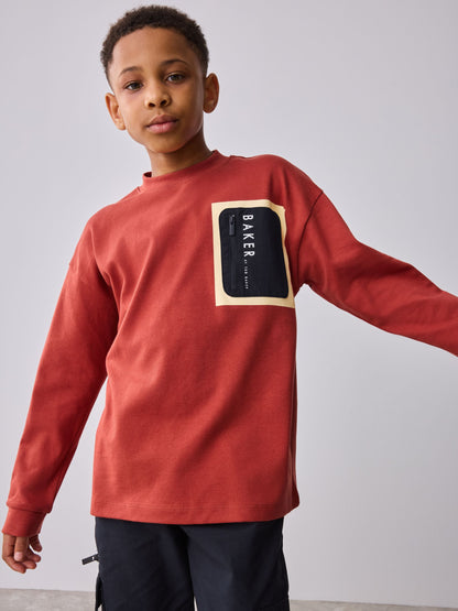 Dsiney Kidz - Baker by Ted Baker Long Sleeve Heavyweight T-Shirt image 4