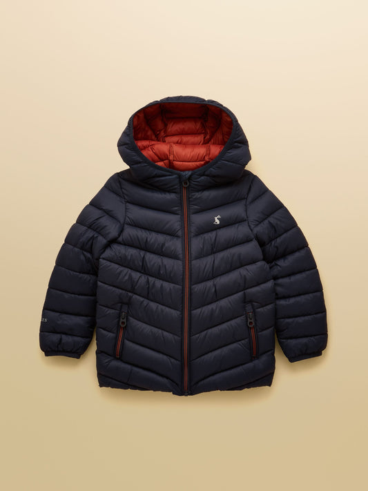 Joules Kids' Cairn Navy Showerproof Padded Coat - image 1