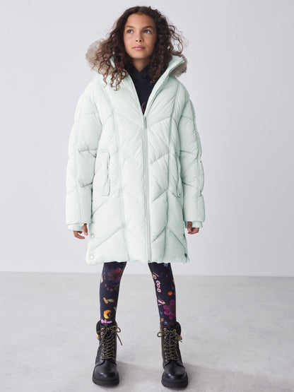 Baker by Ted Baker Shower Resistant Bow Pocket Chevron Padded Coat image 1