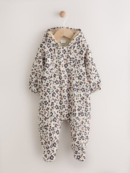 Animal Printed Hooded Nylon Baby Pramsuit (0mths-2yrs)