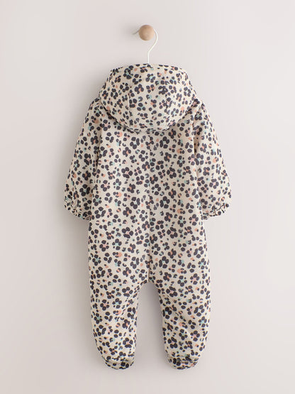 Animal Printed Hooded Nylon Baby Pramsuit (0mths-2yrs)