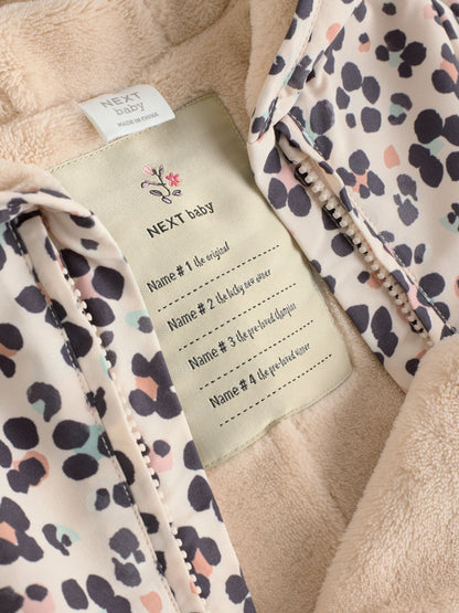 Animal Printed Hooded Nylon Baby Pramsuit (0mths-2yrs)