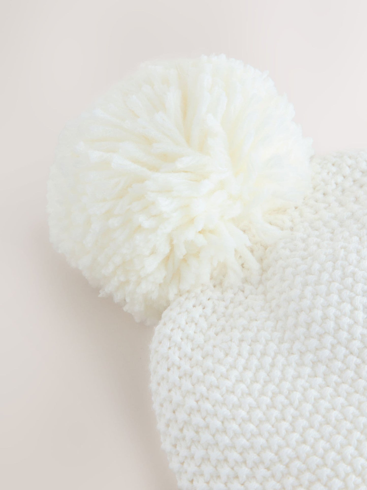 Cream Baby Embroidered Bunny Character Hat (0mths-2yrs) image 4