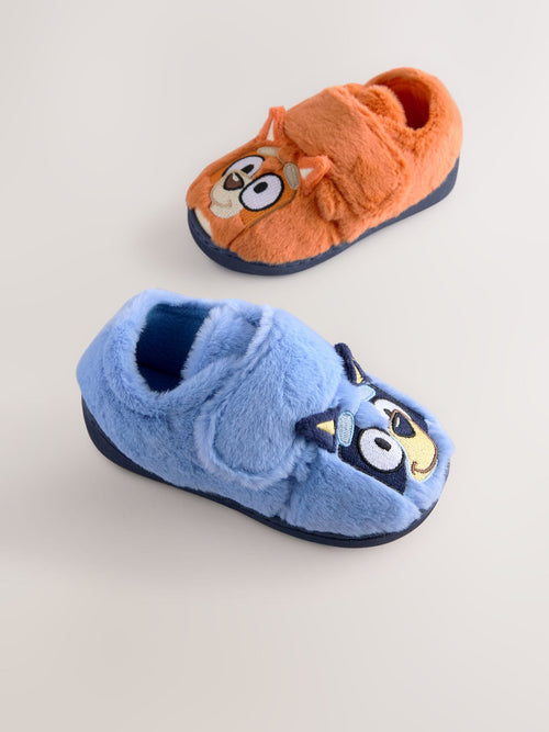 Blue/Orange Bluey Cupsole Slippers image 1