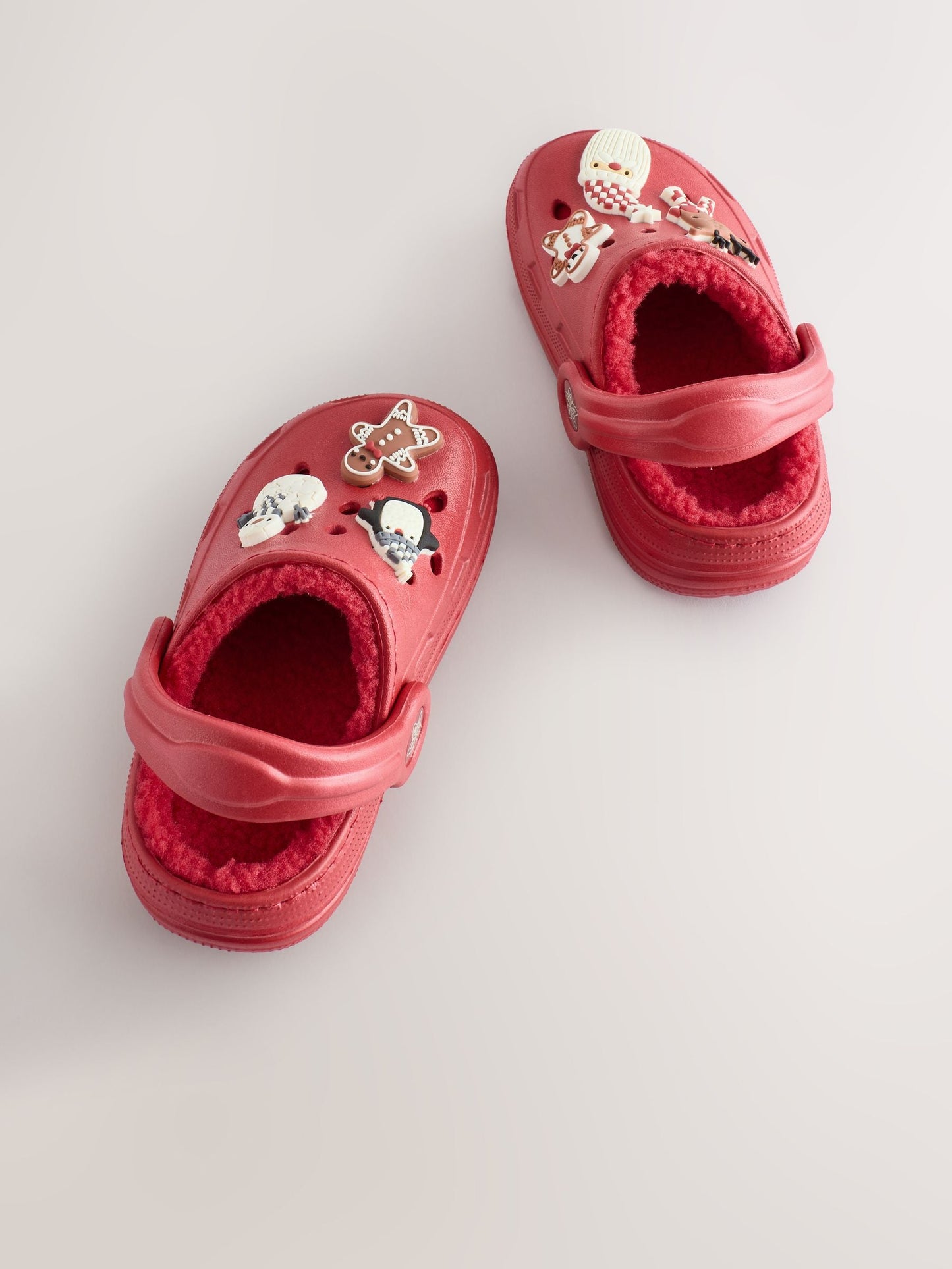 Red Christmas Warm Lined Slipper Clogs