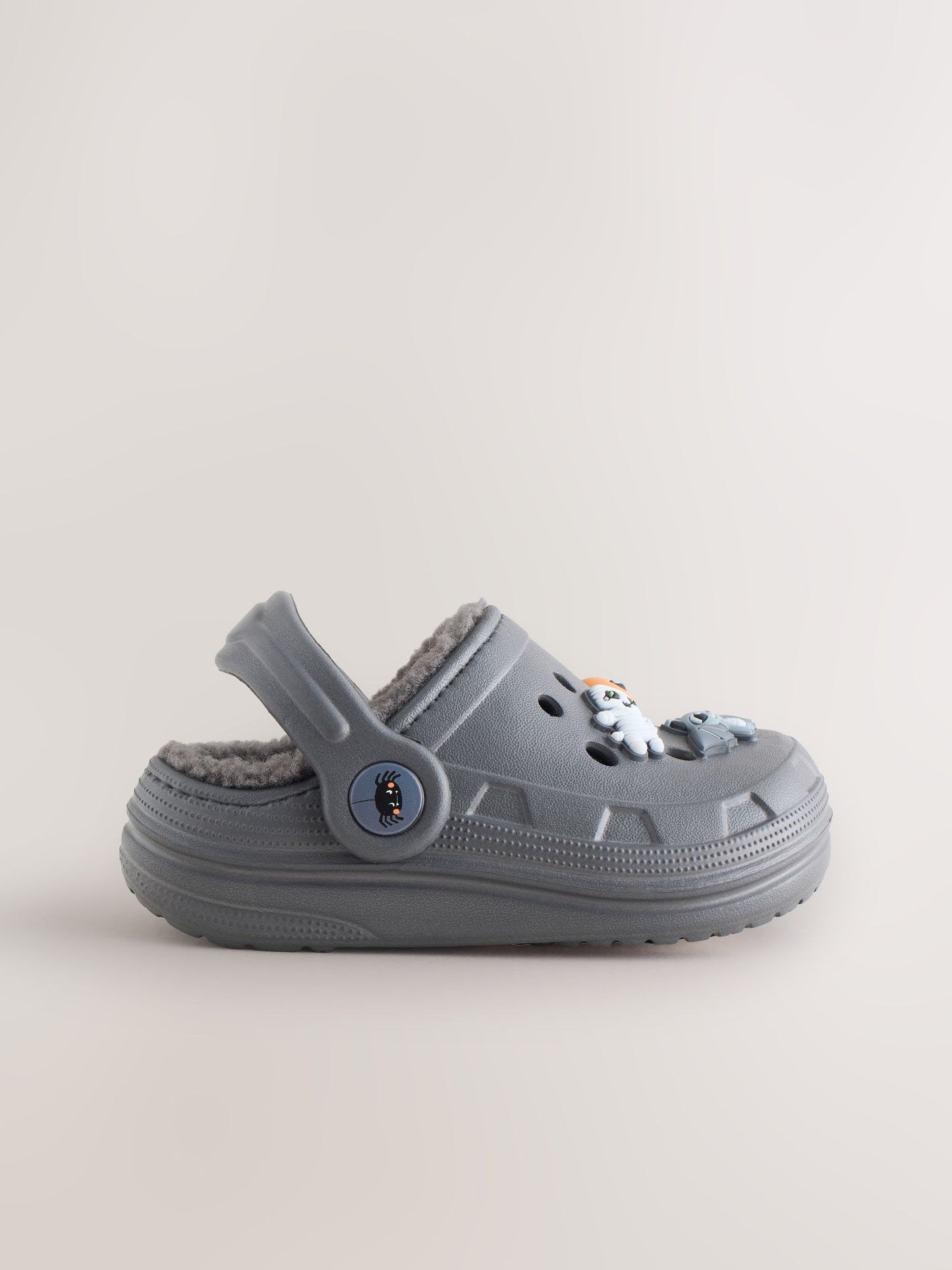 Grey Halloween Warm Lined Slipper Clogs image 3