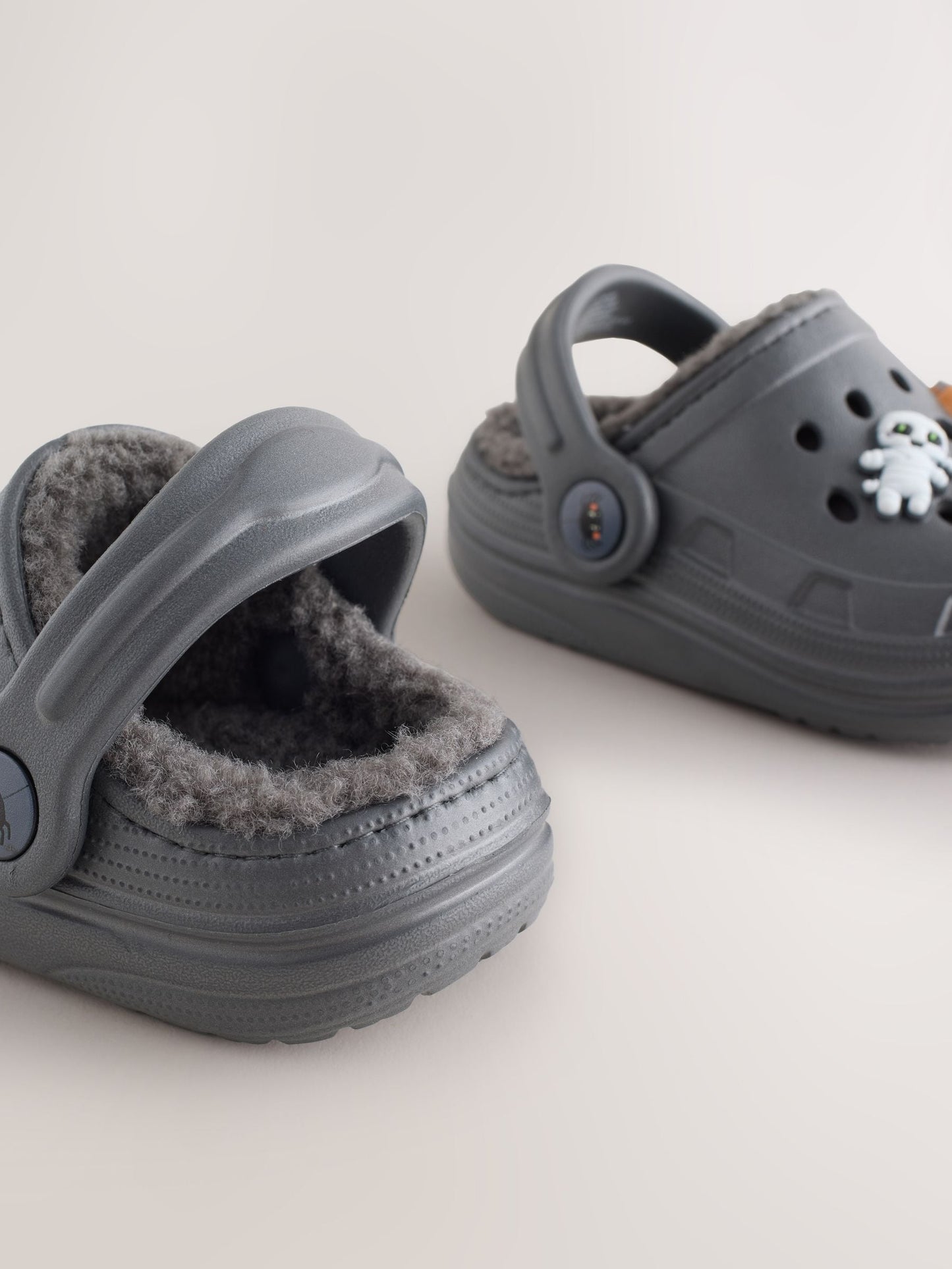Grey Halloween Warm Lined Slipper Clogs image 4