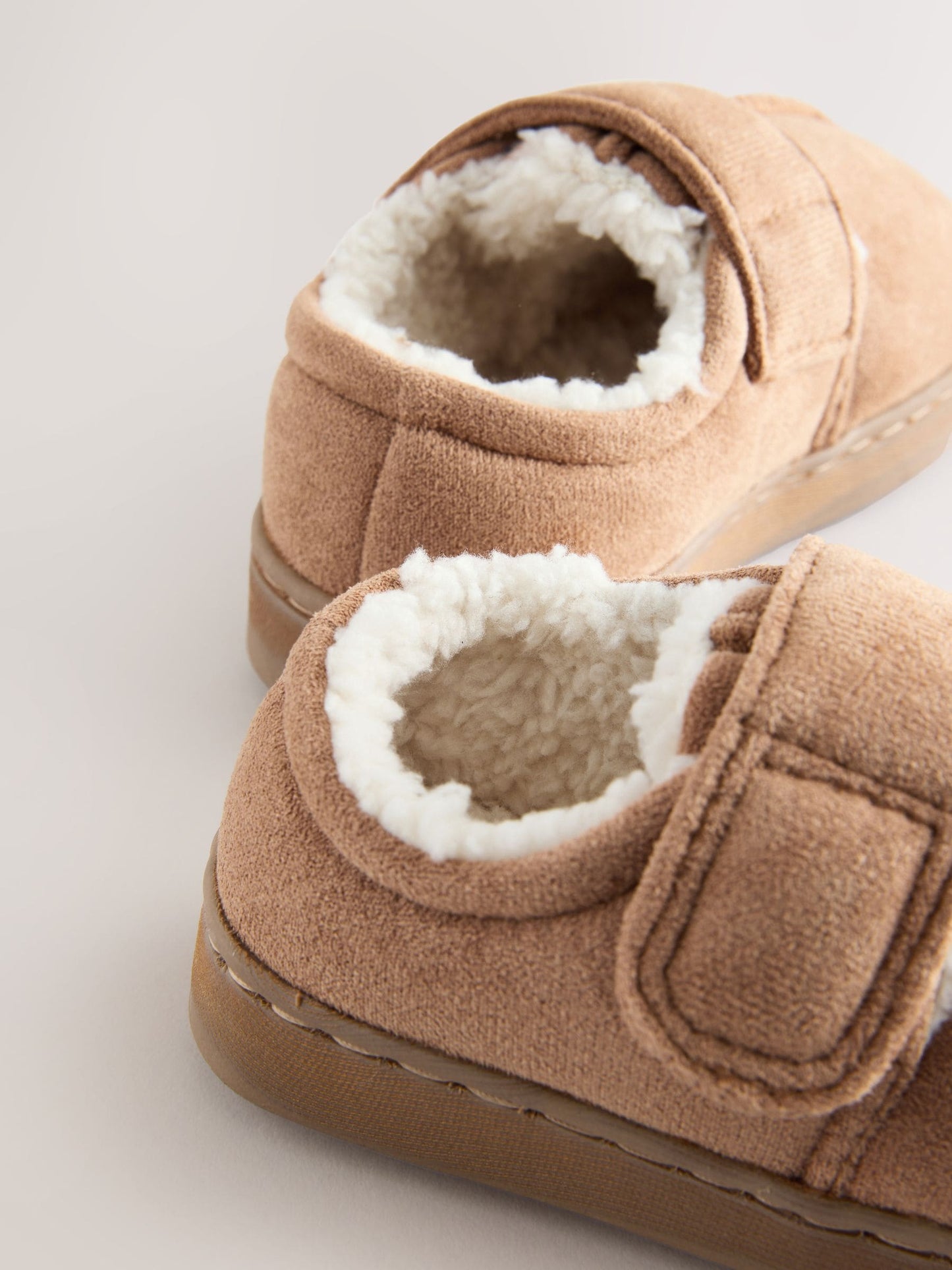Tan/Brown Warm Lined Cupsole Slippers