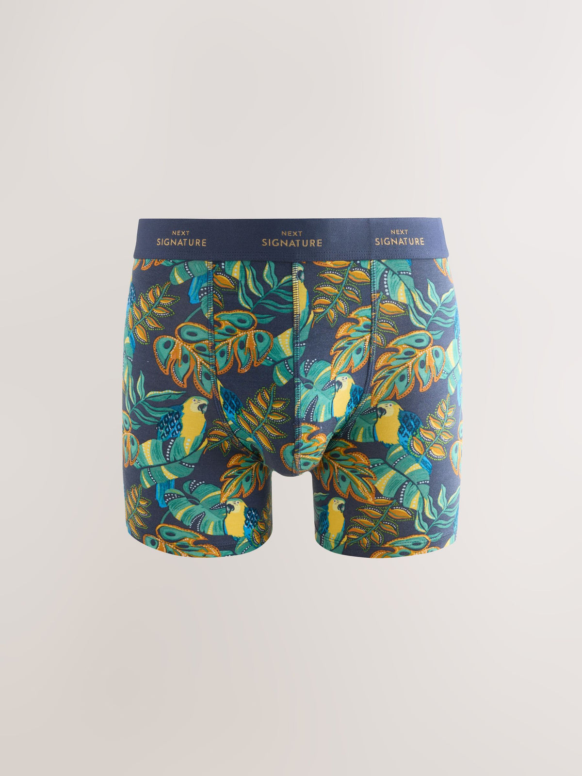 Dsiney Kidz - Green/Blue Leaf Animal Print 4 pack Signature Cotton Rich Trunks image 5