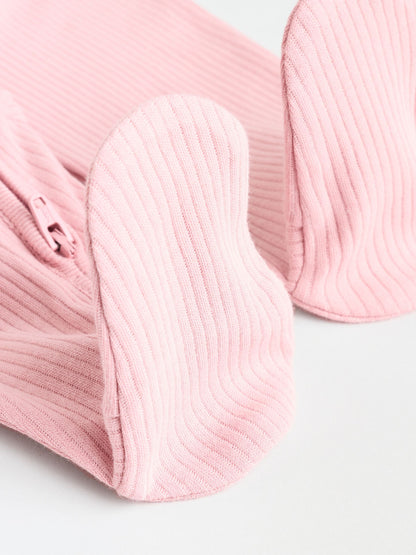 Pink 5 Pack Two Way Zip Baby Sleepsuits (0-2yrs) image 5