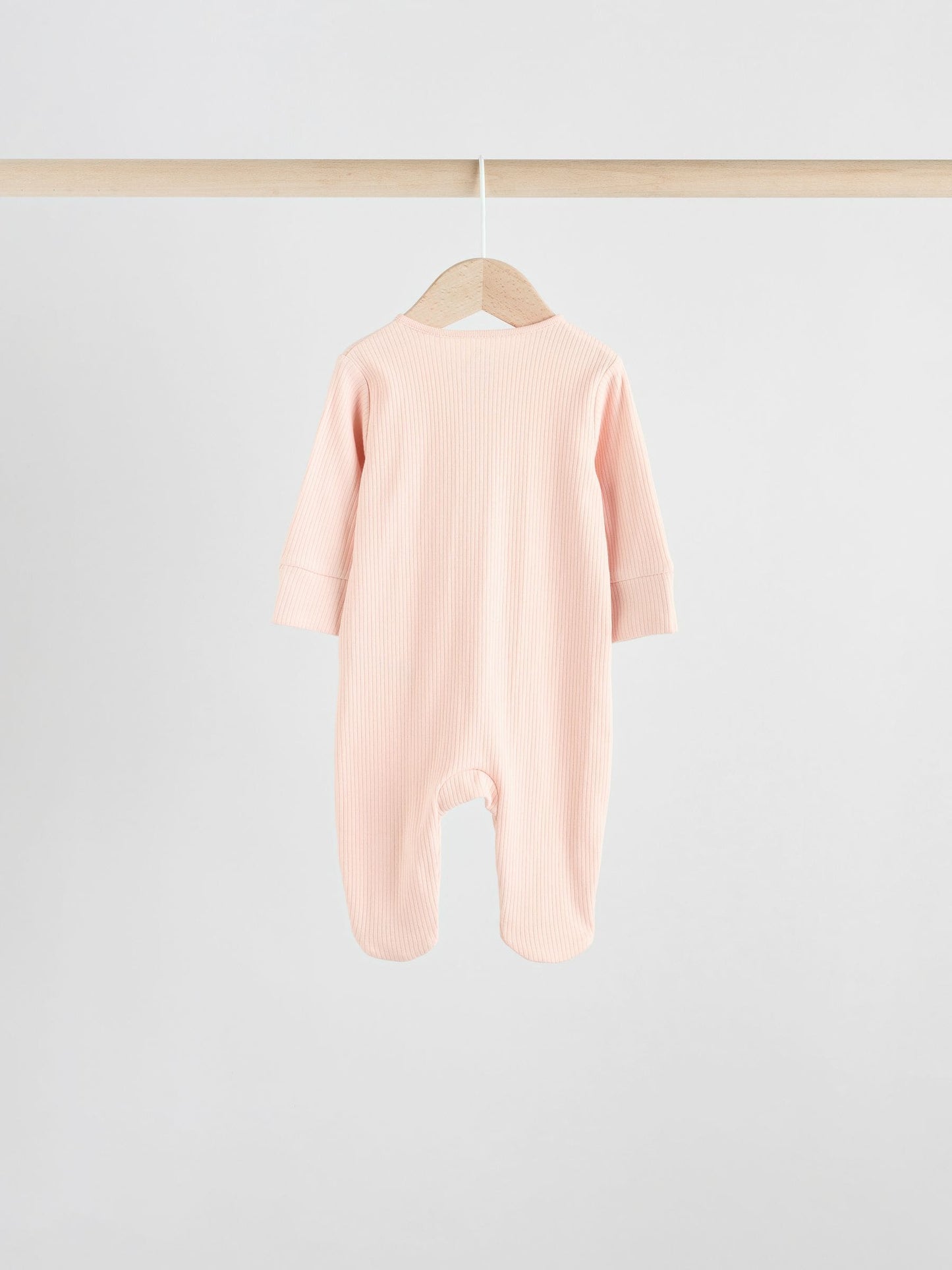 Pink 5 Pack Two Way Zip Baby Sleepsuits (0-2yrs) image 7