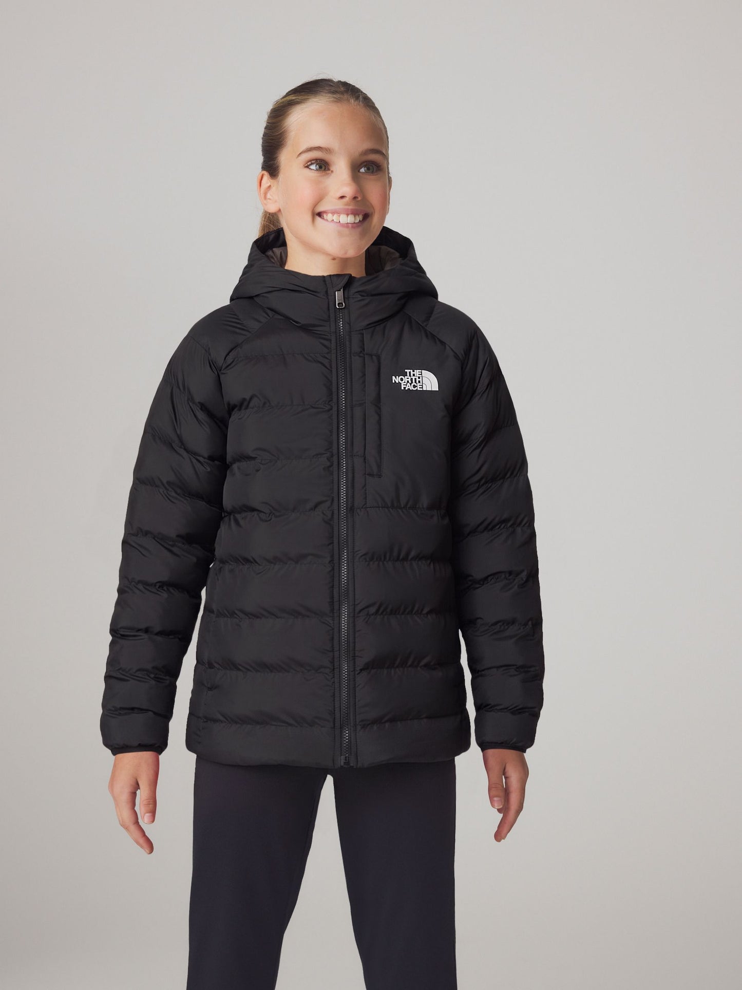 Dsiney Kidz - The North Face Black Chrome Reversible Perrito Hooded Puffer Jacket image 1