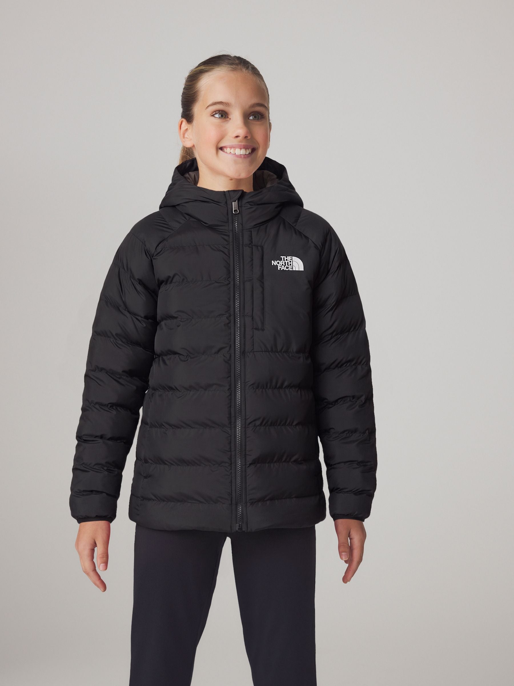 Dsiney Kidz - The North Face Black Chrome Reversible Perrito Hooded Puffer Jacket image 1