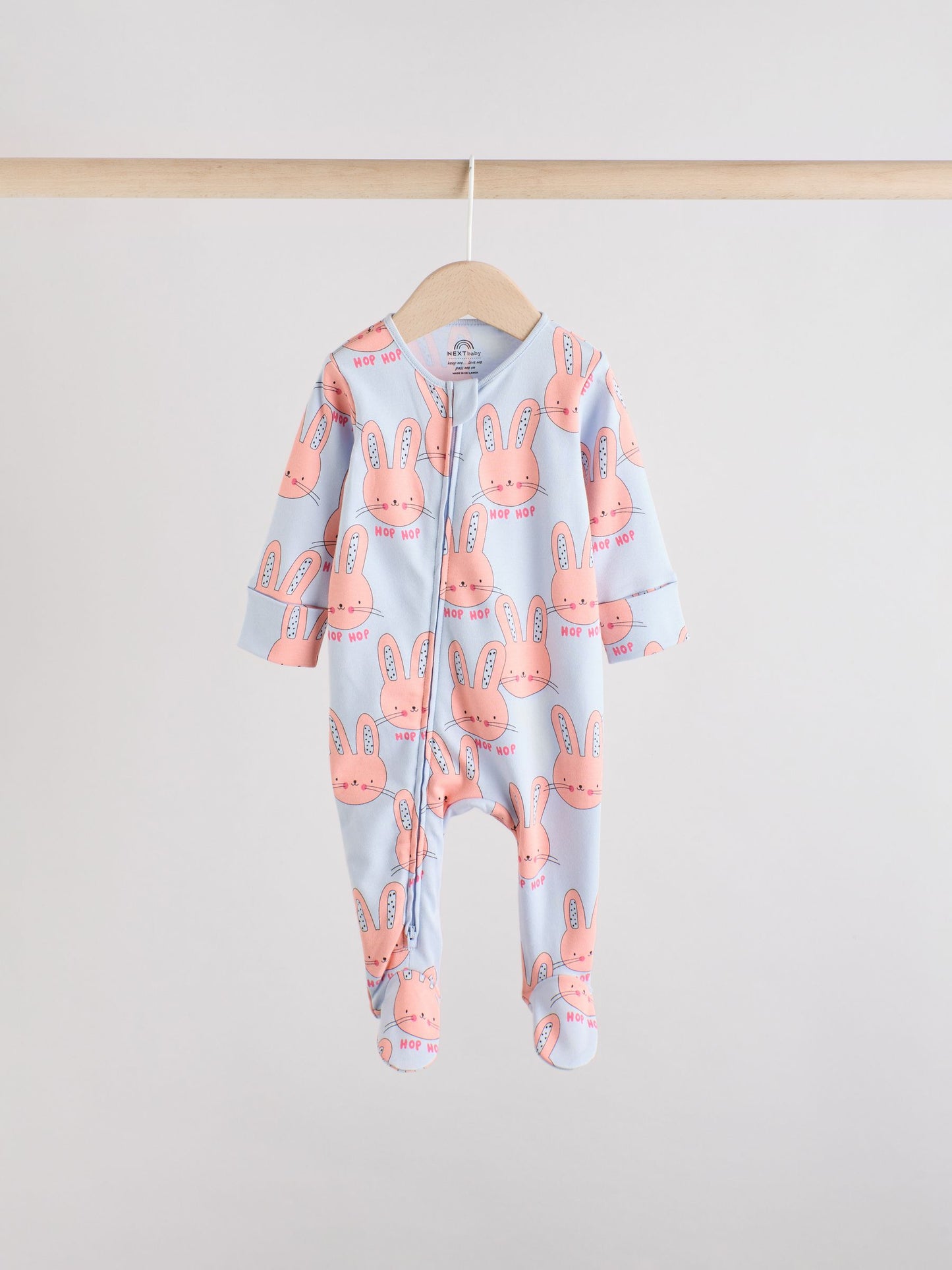 Bright Two Way Zip Sleepsuits 3 Pack (0mths-2yrs) image 5