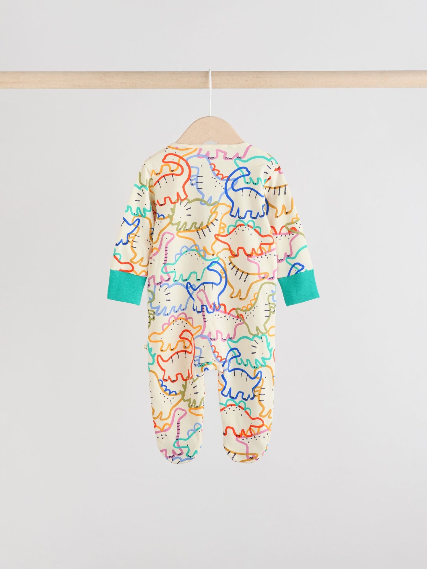 Bright Baby Two Way Zip Sleepsuits 4 Pack (0mths-2yrs)