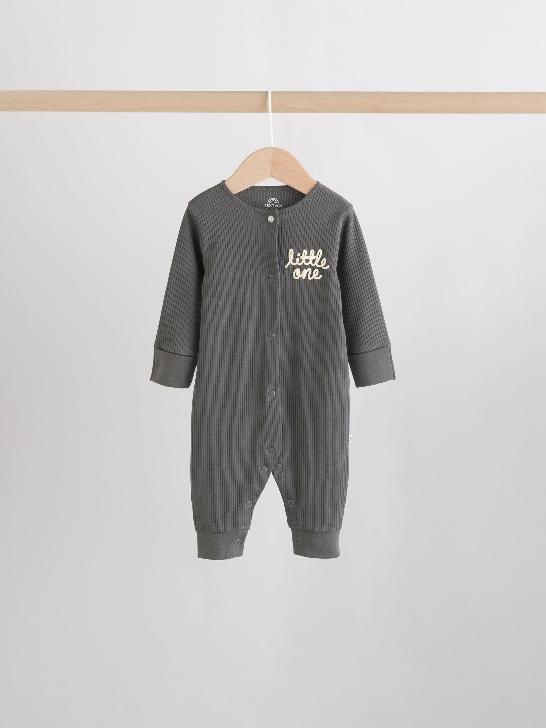 Monochrome Baby Sleepsuits 4 Pack (0mths-3yrs) image 3