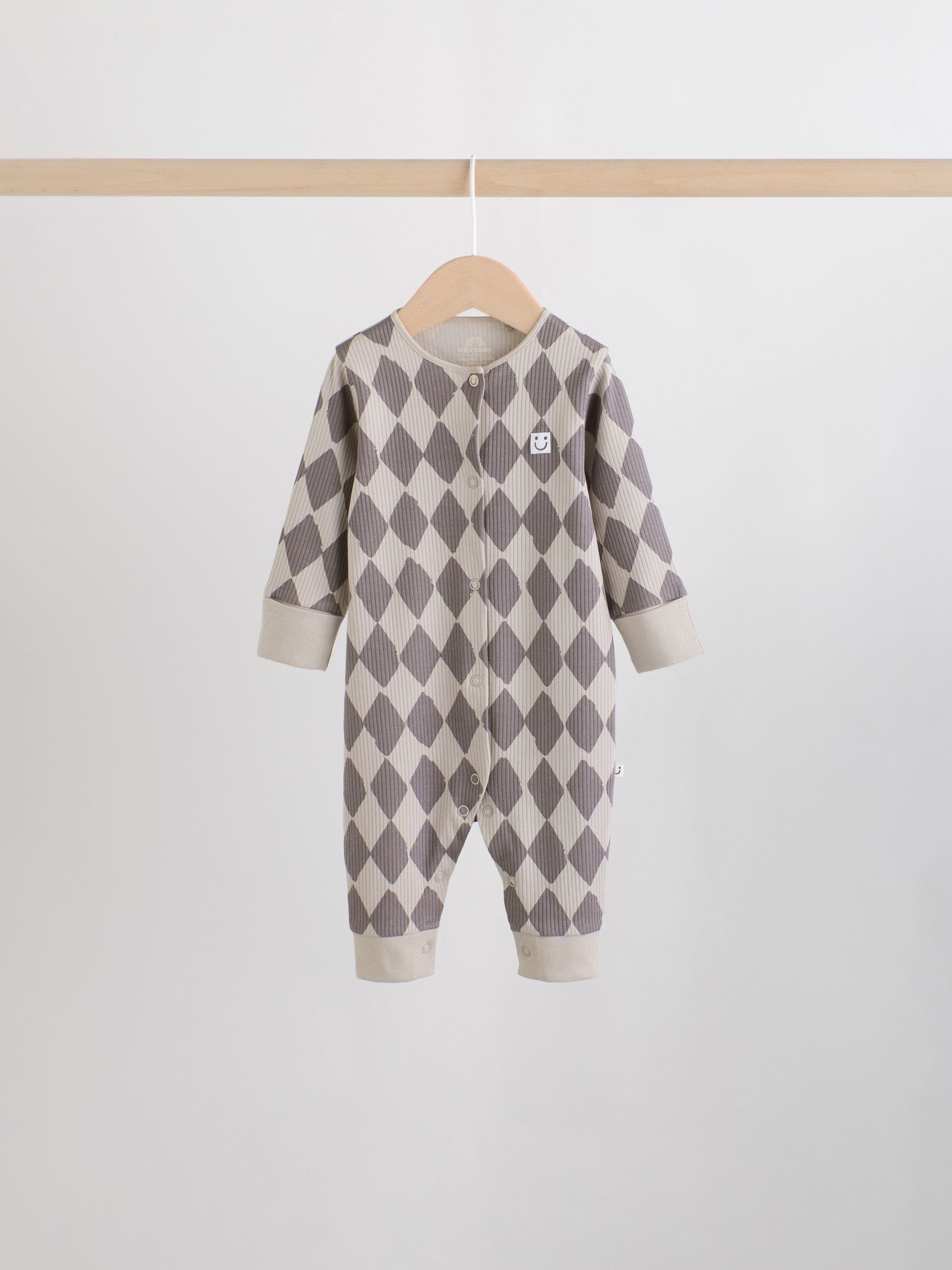 Monochrome Baby Sleepsuits 4 Pack (0mths-3yrs) image 7