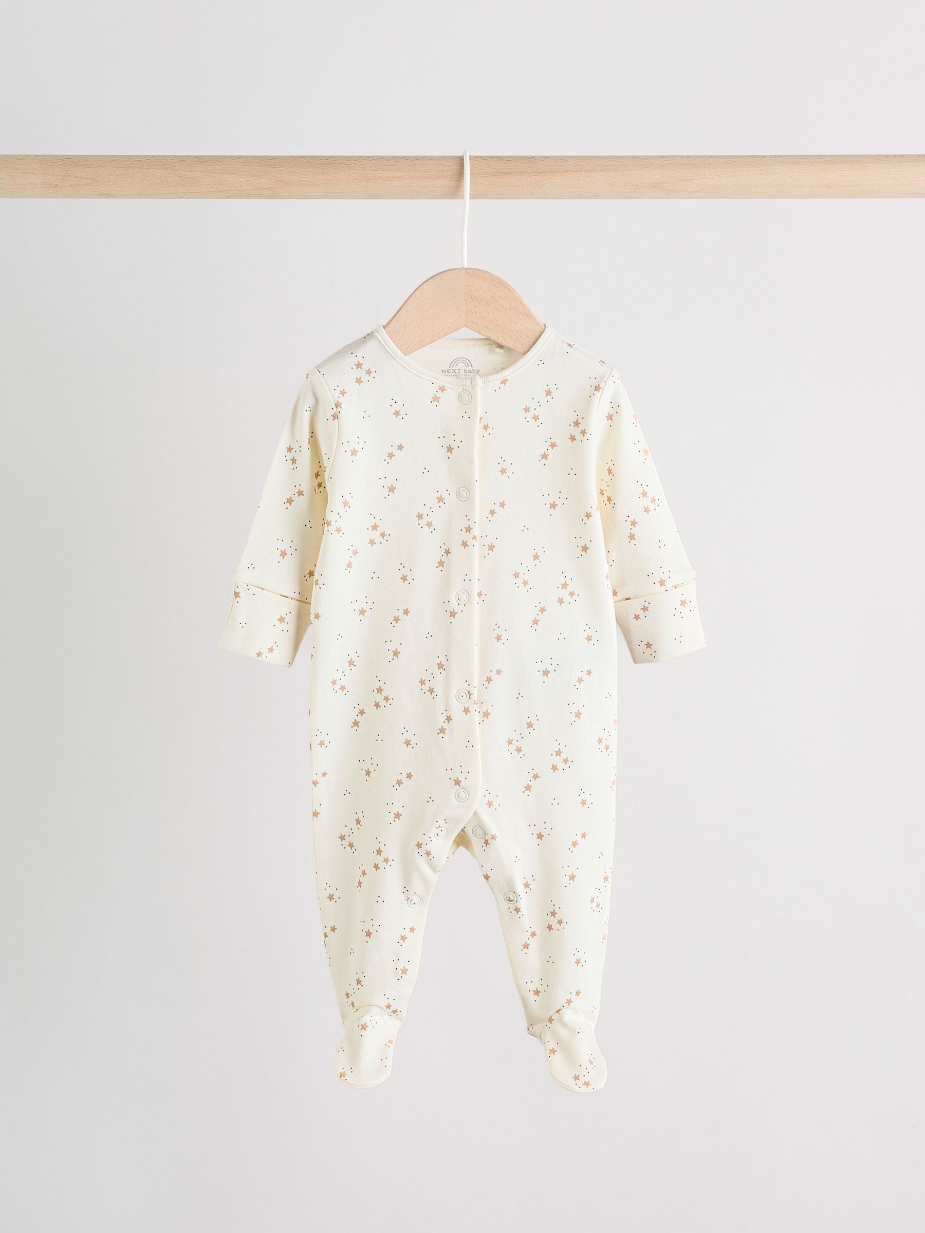 Neutral Baby Sleepsuit, Bodysuit, Beanie and Bib Set 4 Piece (0-9mths) image 2
