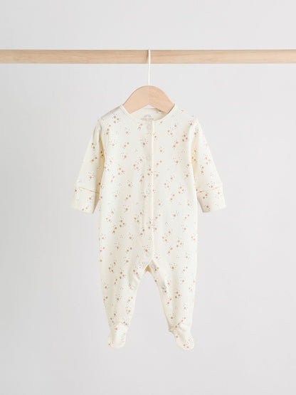 Neutral Baby Sleepsuit, Bodysuit, Beanie and Bib Set 4 Piece (0-9mths) image 2