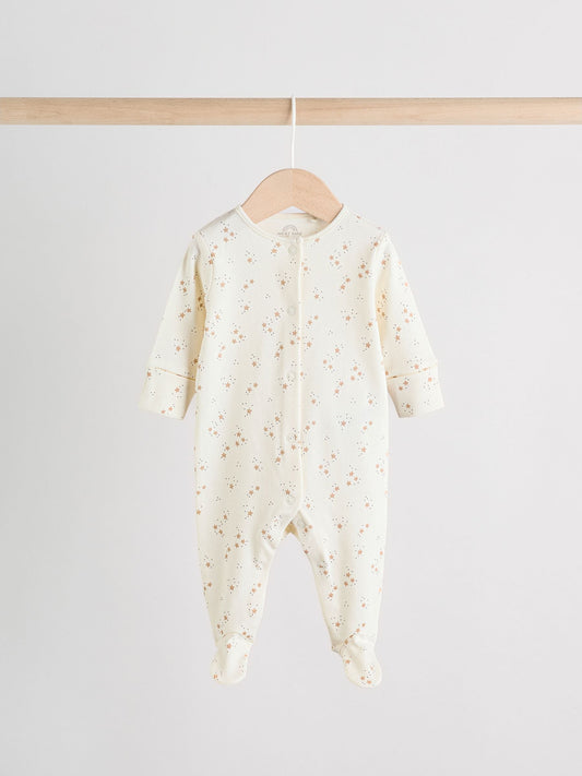 Neutral Baby Sleepsuit, Bodysuit, Beanie and Bib Set 4 Piece (0-9mths) image 2